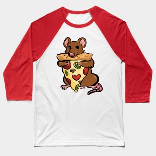 New York Icon: Pizza Rat Baseball T-Shirt